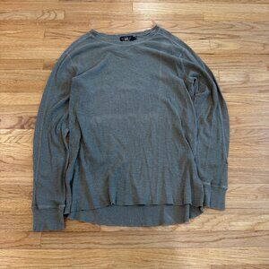 Double RL RRL Brown Waffle Knit Long Sleeve XL